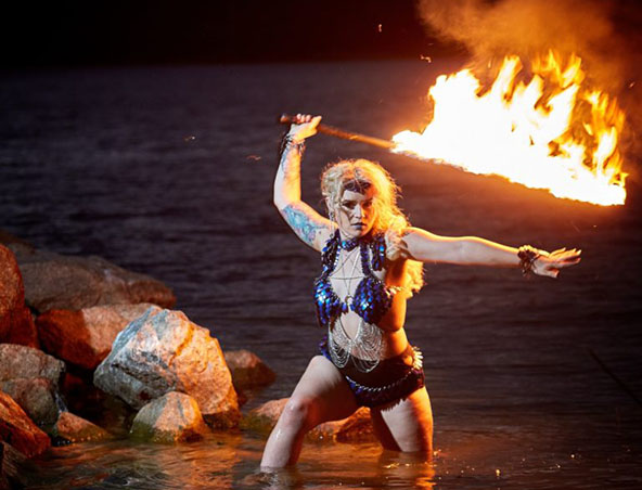 Brisbane Fire Dancer