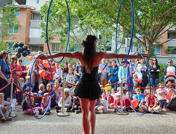 Hula Hooper Circus Acts Brisbane - Roving Entertainment - Performers