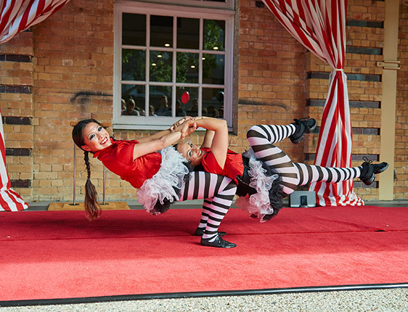 Adagio Circus Acts Brisbane - Roving Entertainment - Performers