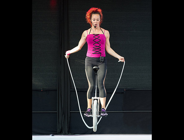 BMX Unicyclist Brisbane - Street Performers Roving Entertainment